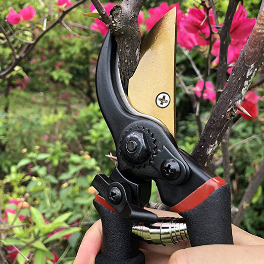 Easy Use Effort-Save Anti-Rust 3-Ply Sharp Blade Pruning Shears for Gardening